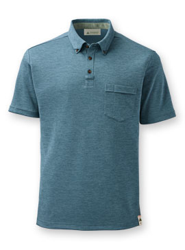 Men's ReTerra™ Eco Short-Sleeve Button-Down Collar Polo